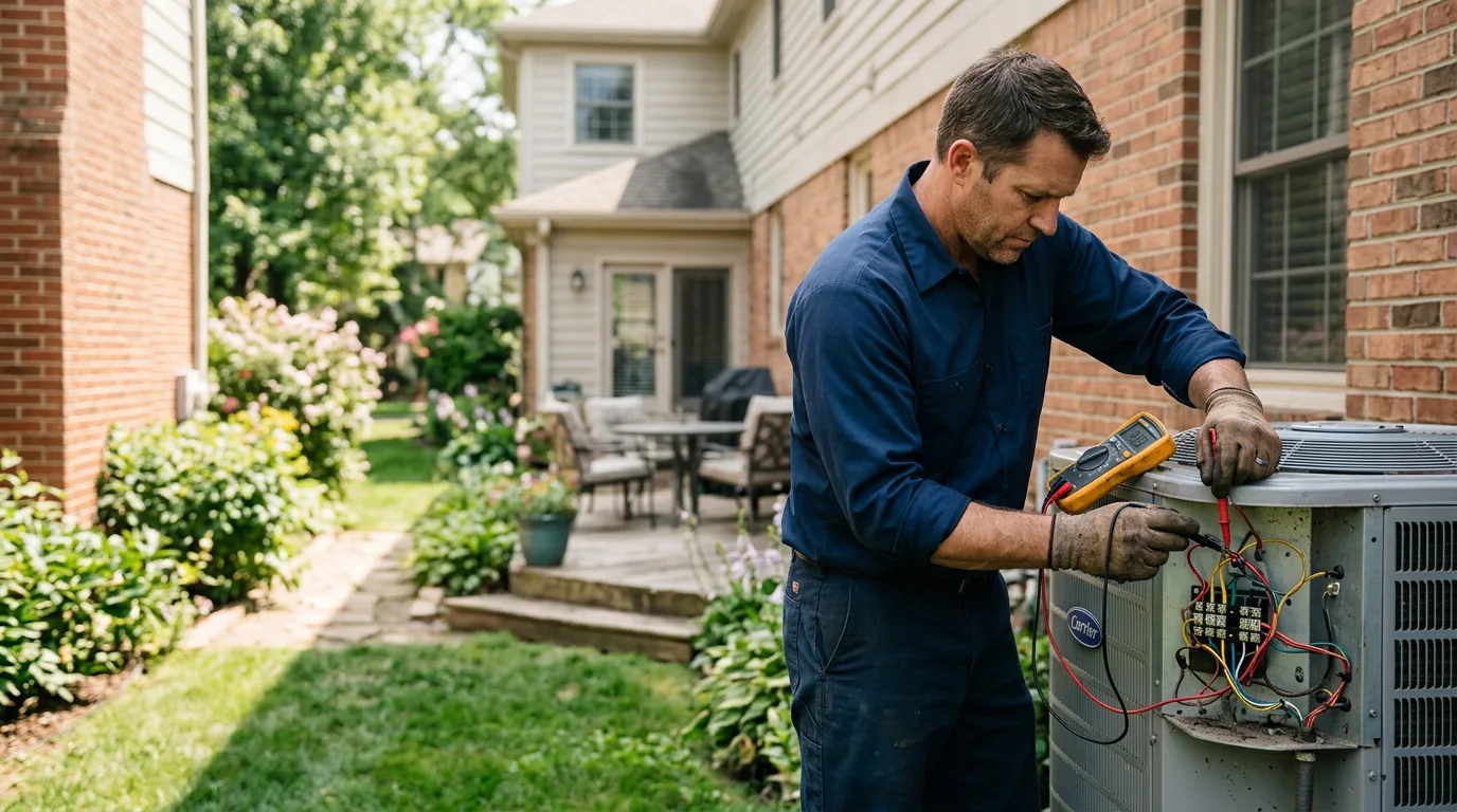 HVAC technician working near Liberty, NY